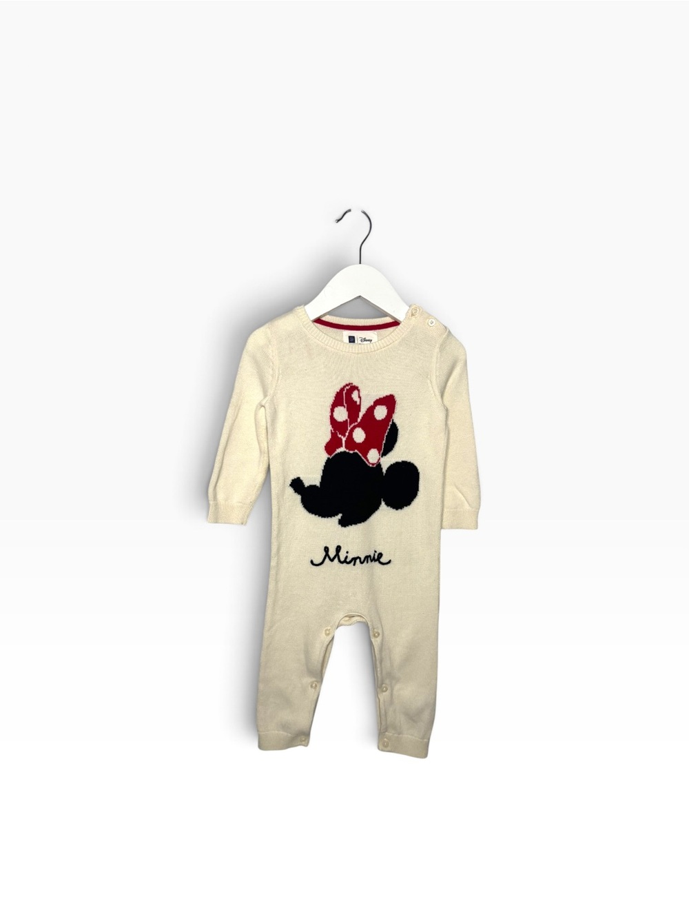 ⭐️ 5/$30 Gap Kids Disney Minnie Mouse Knit One Piece size 12-18M
